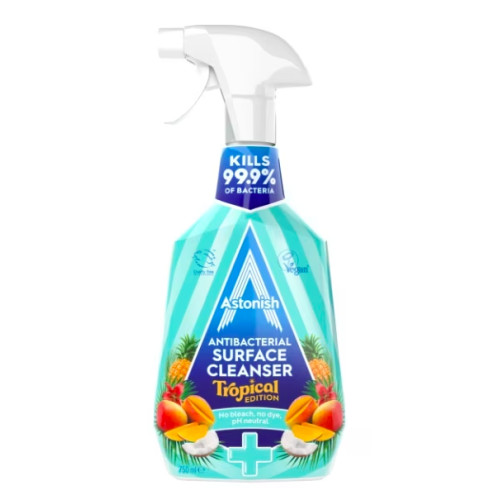 Антибактериальный спрей для поверхностей Astonish Tropical Edition Тропический Бриз, 750 мл
